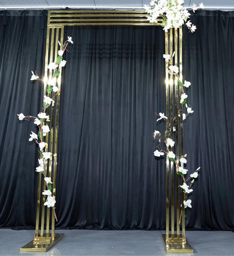 Gold Metal Square Backdrop Stand