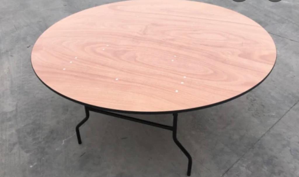 60" Round Wood Table